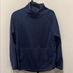 Tek Gear Blue Cowl Neck Sweater with Plush Fleece Texture